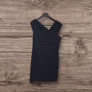 RW&CO. Dark Navy  Asymmetrical  Midi Dress Size 12